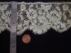 1880's Machine made Lace Trim 3 x 13 inches Circle motif